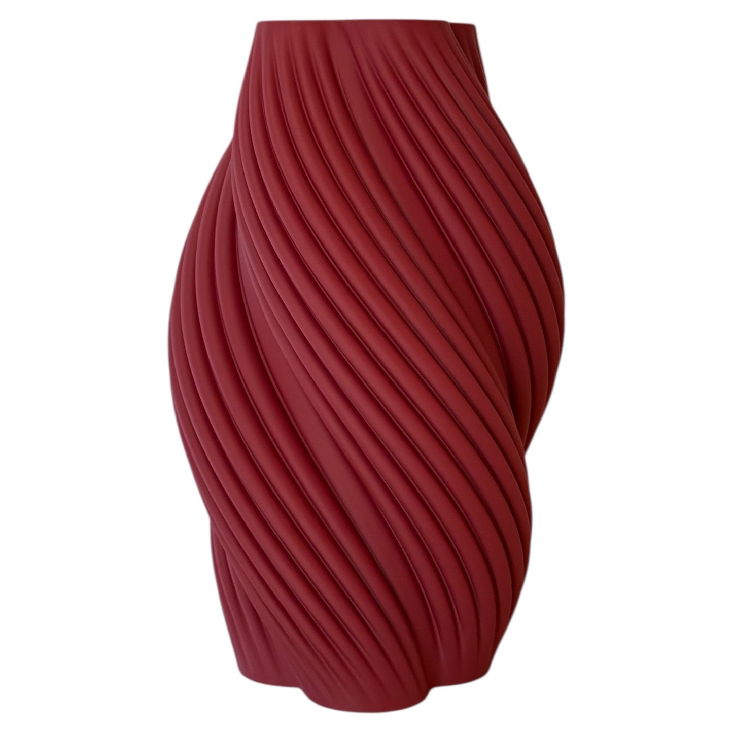 3D geprinte vaas met unieke textuur als moderne woonaccessoire