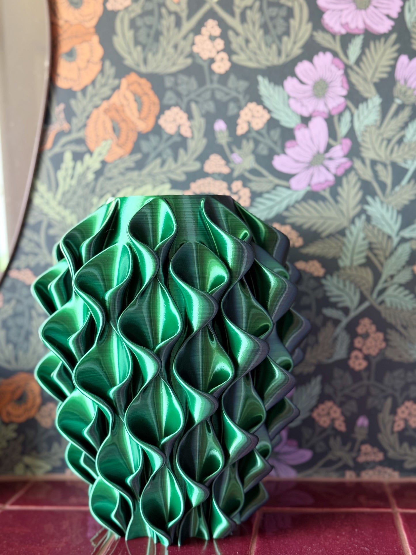 3d geprinte vaas groen lelie