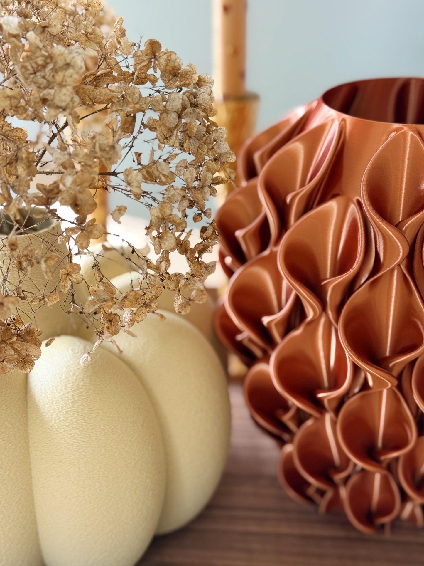 3d geprinte vaas herfstdecoratie