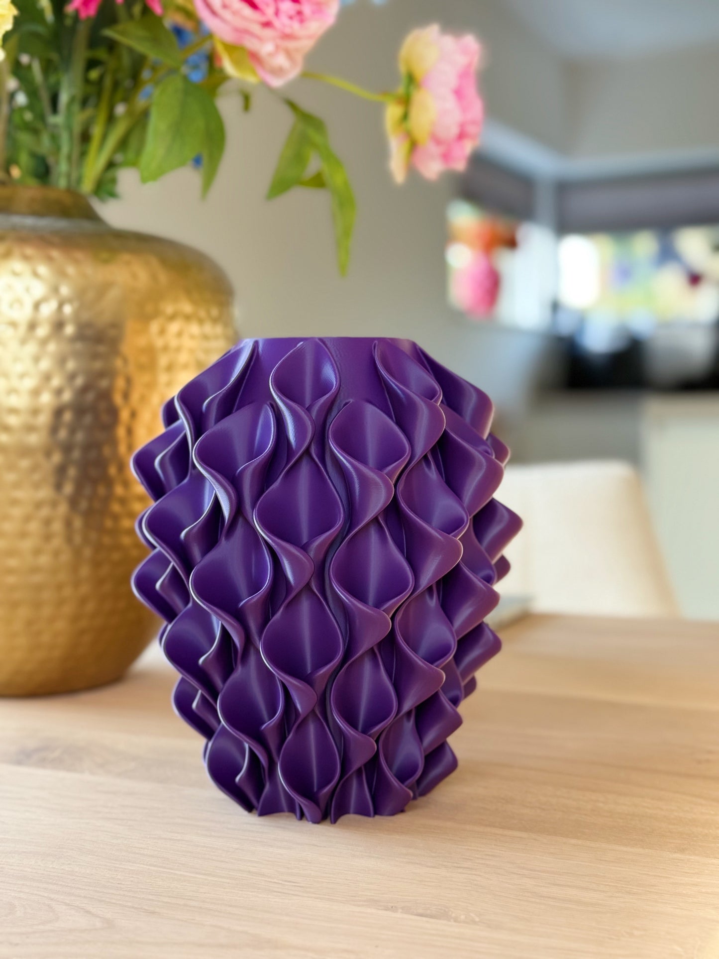 3D geprinte vaas - paars