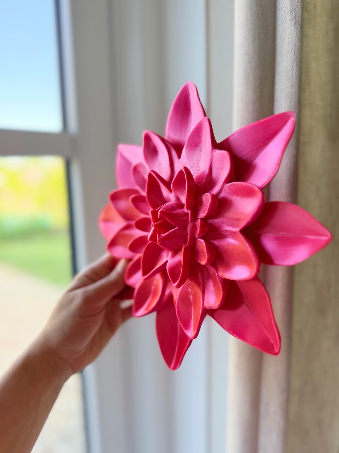 Wandbord - roze 3D geprint