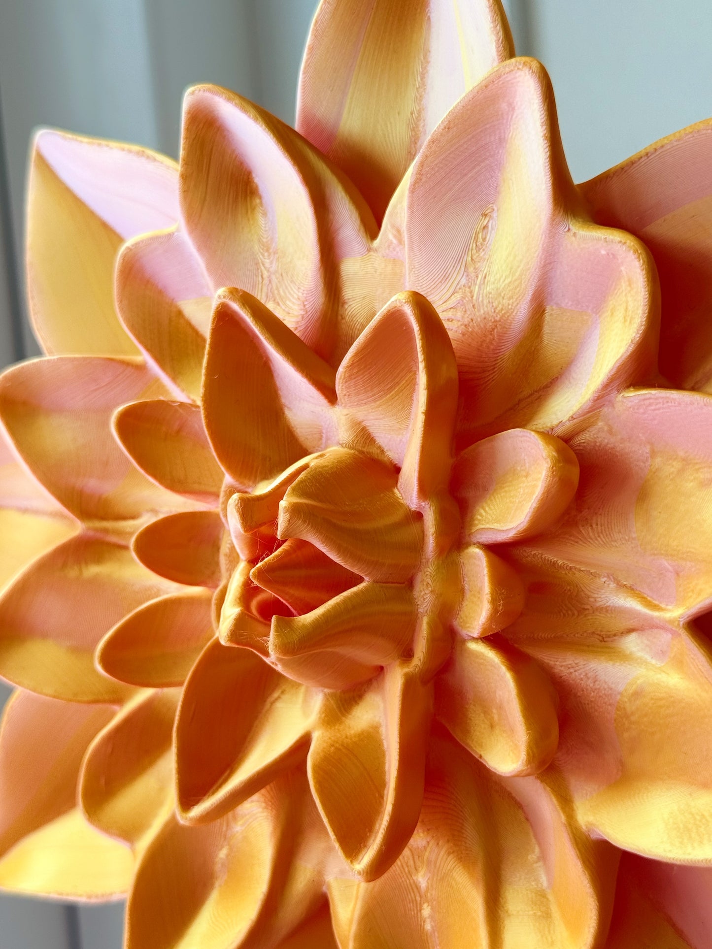 Wandbord - oranje 3D geprint