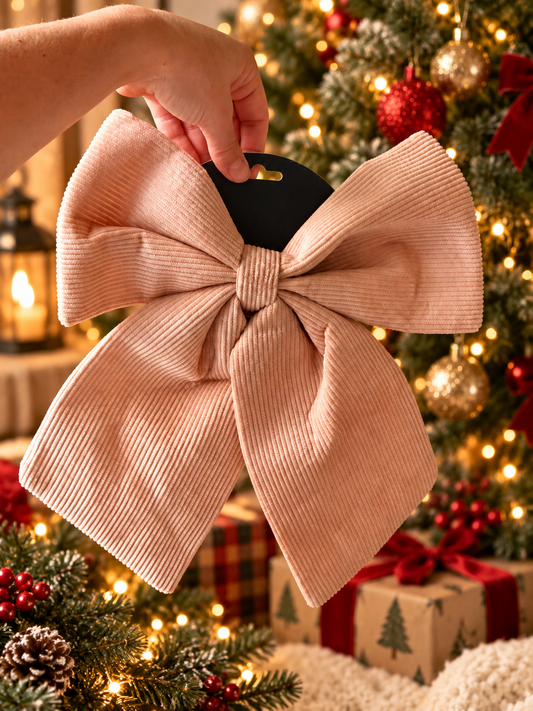 Kerst strik - beige