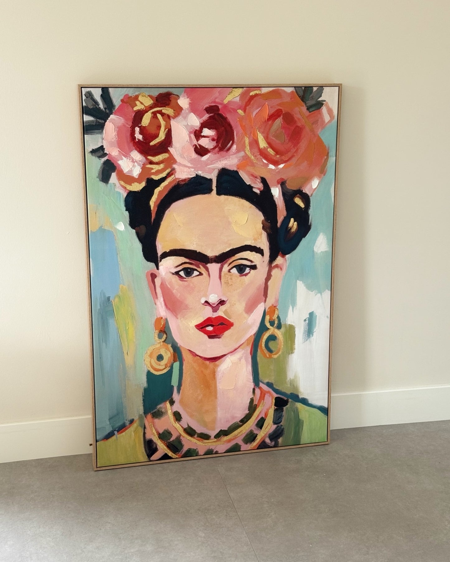 Frida Kahlo schilderij woonkamer