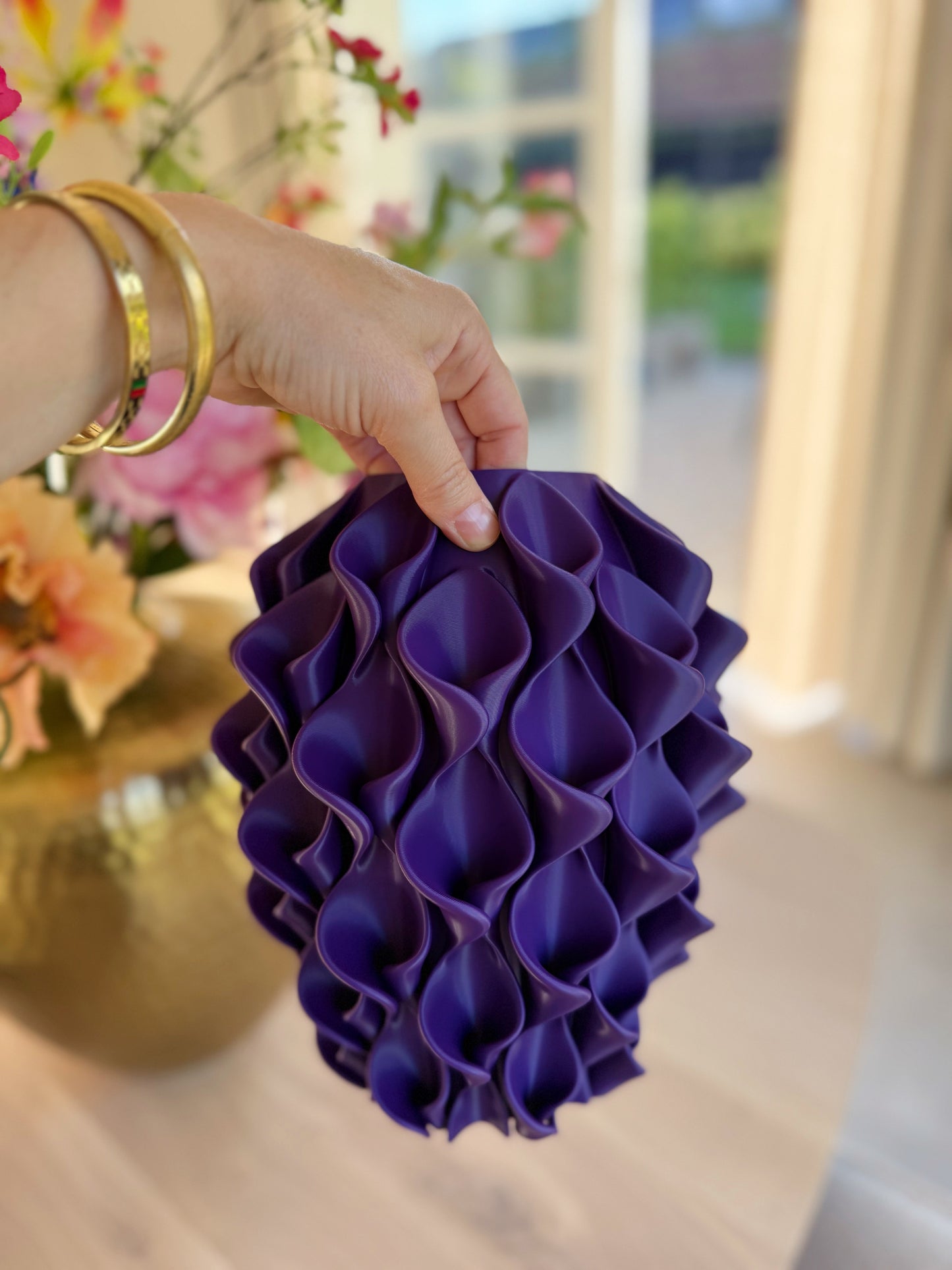 3D geprinte vaas - paars