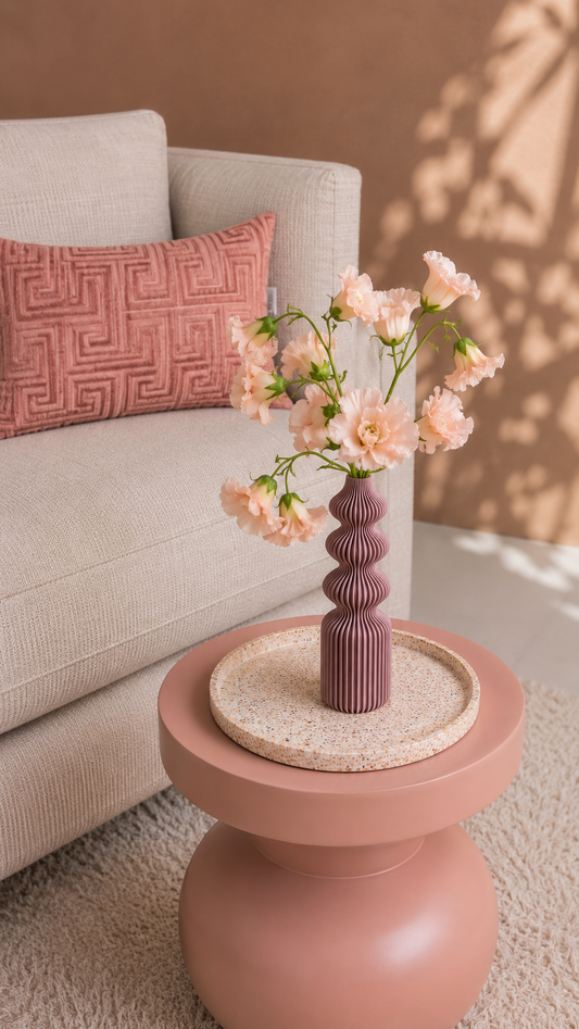 Roze vaas - Elin