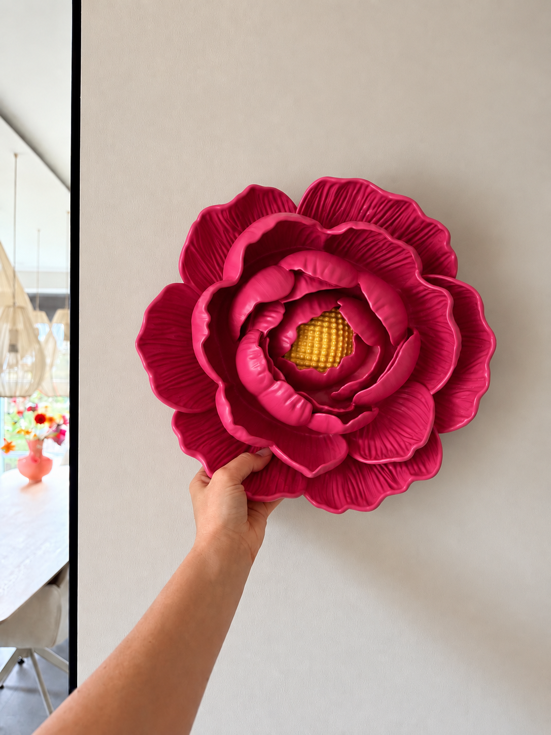 Wandbord - donkerr roze Limited Edition