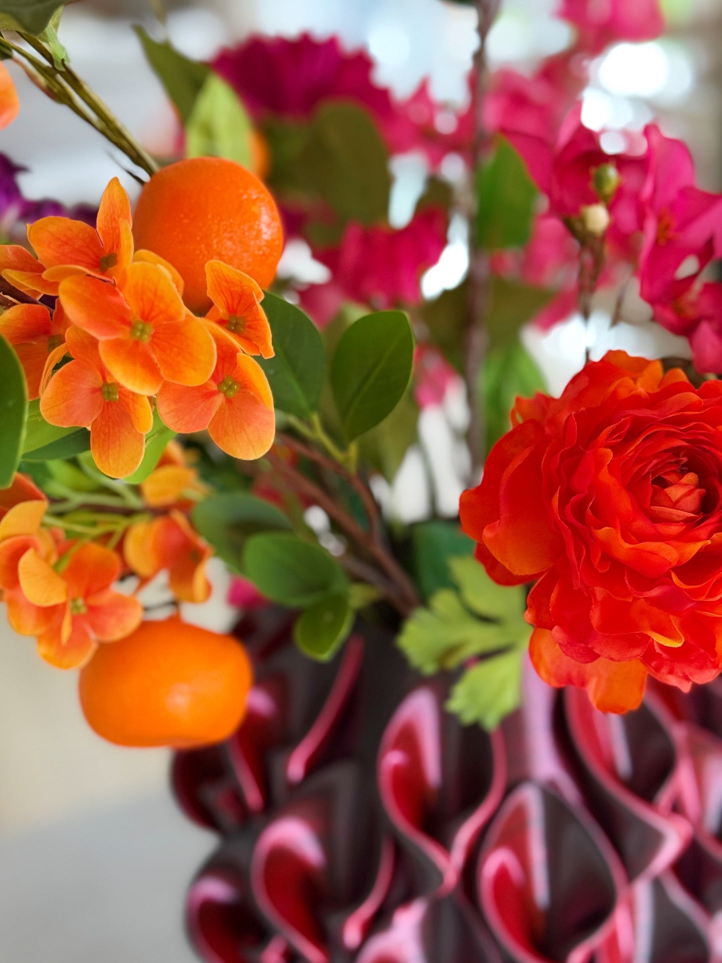 Luxe zijden bloemen boeket met natuurlijke uitstraling