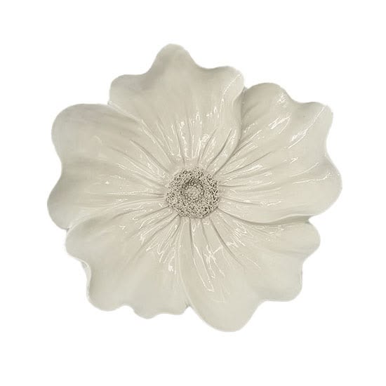 Wandbord - bloem beige helia