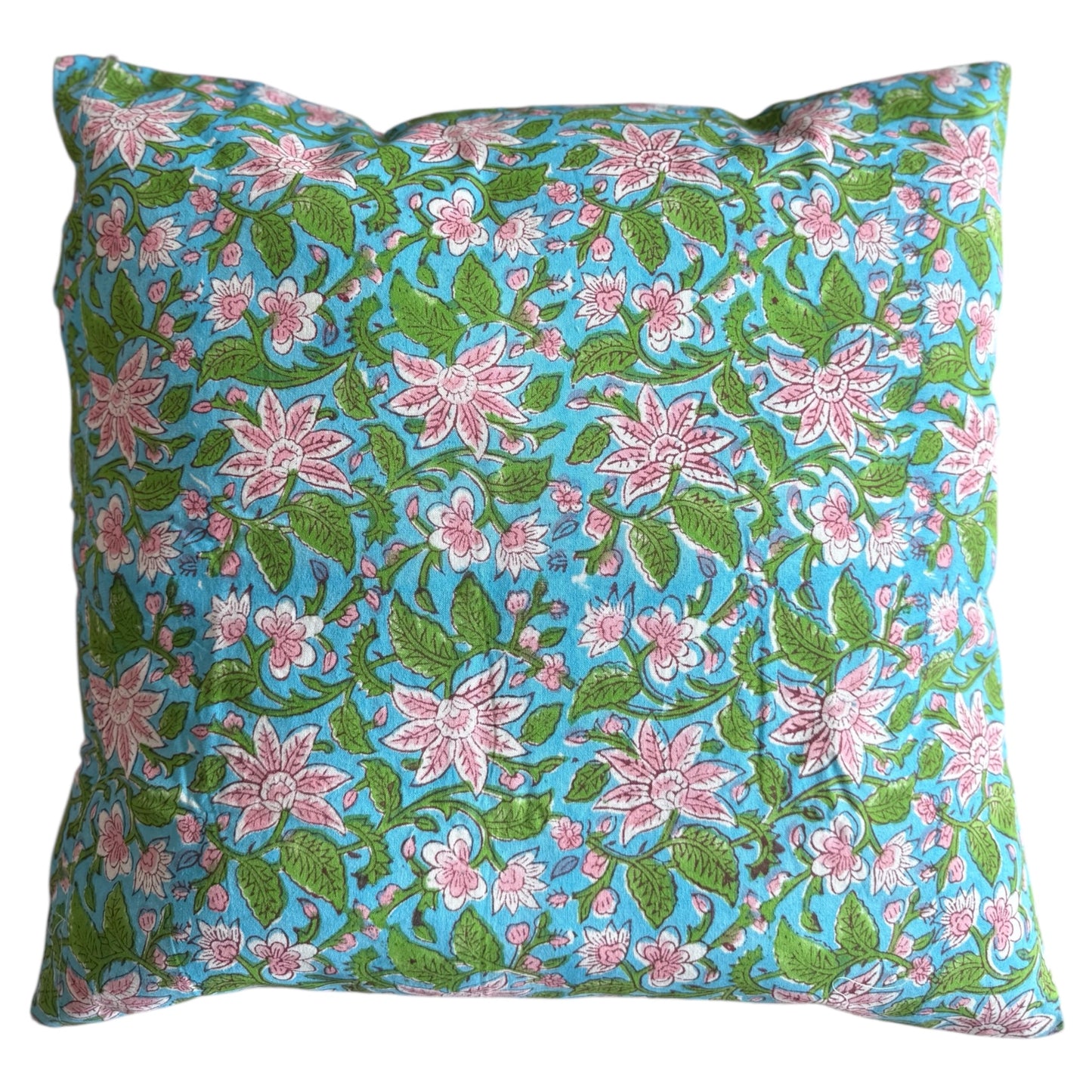 blauw sierkussen bij Stylebyclariss