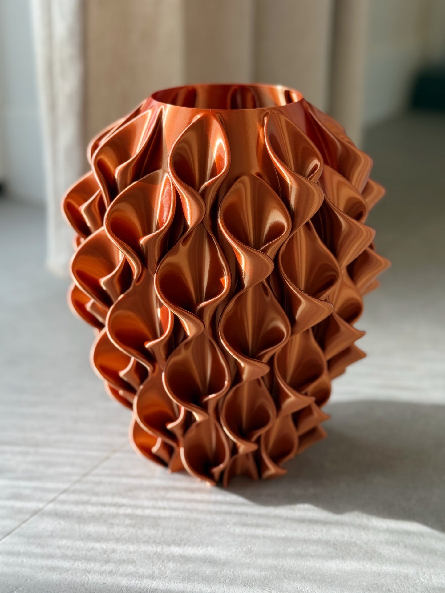 bronzen 3d geprinte vaas
