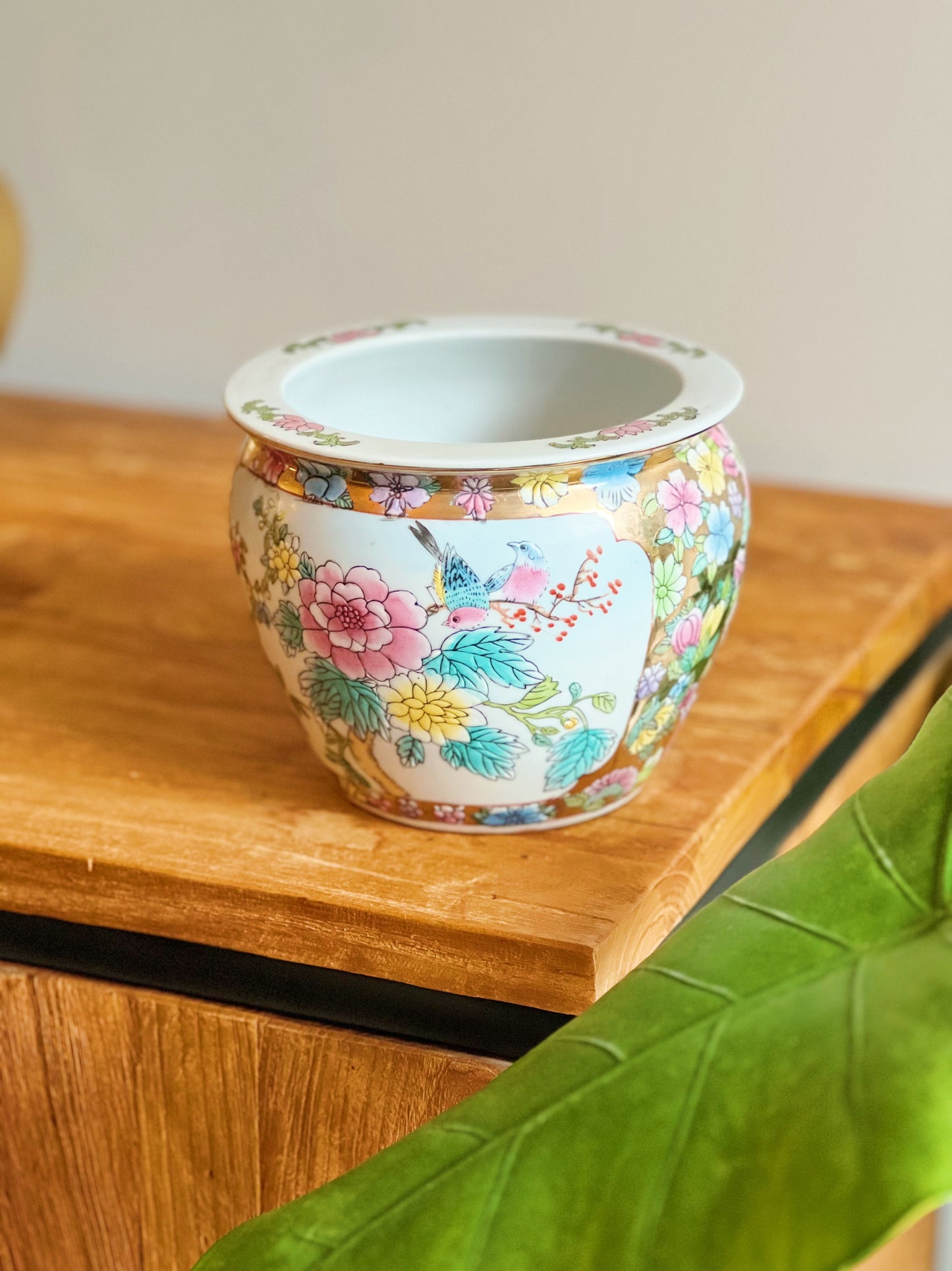 chinese vaas gekleurde bloempot bij StyleByClariss
