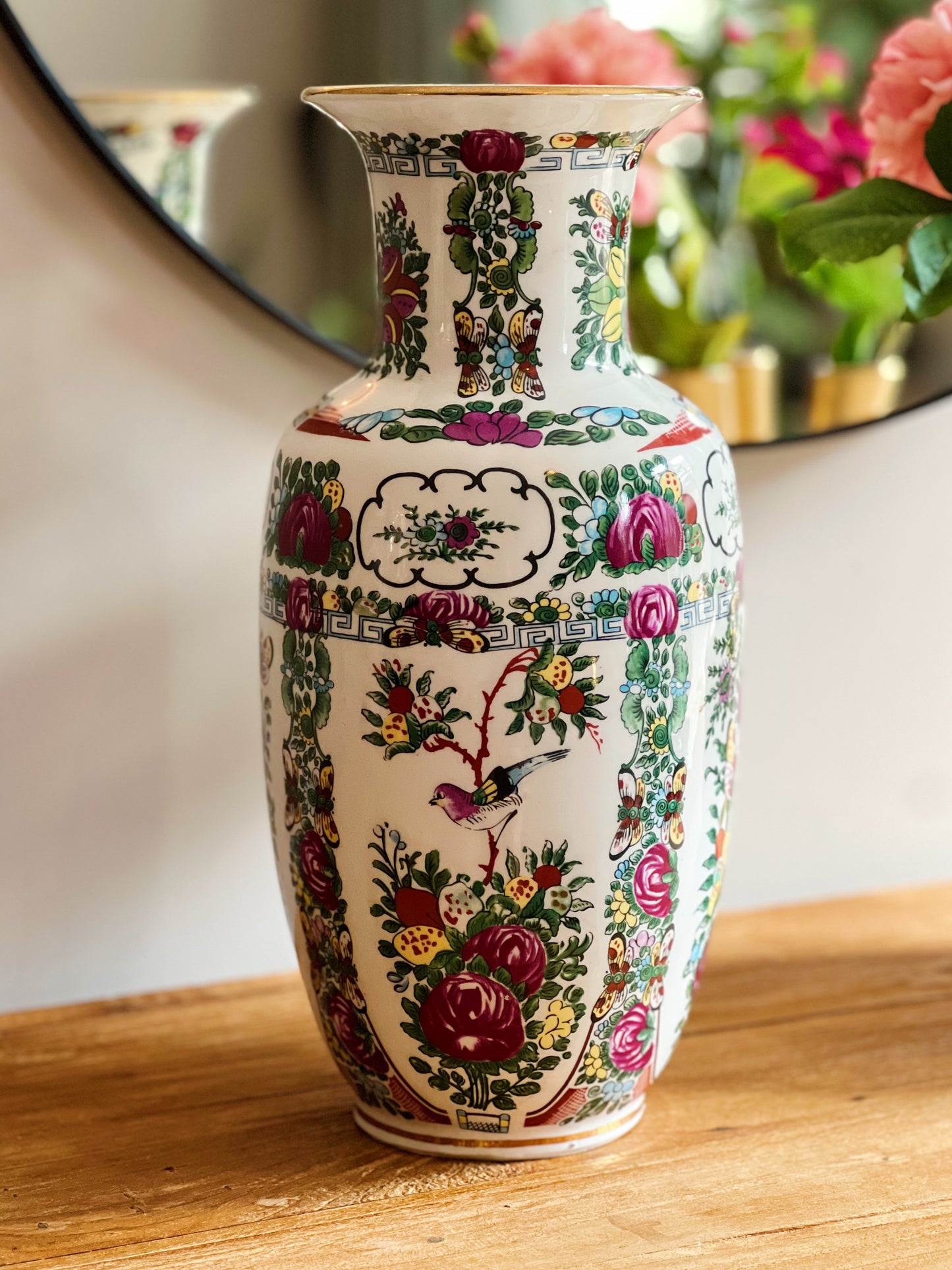 chinese vaas met bloemen bij StyleByClariss
