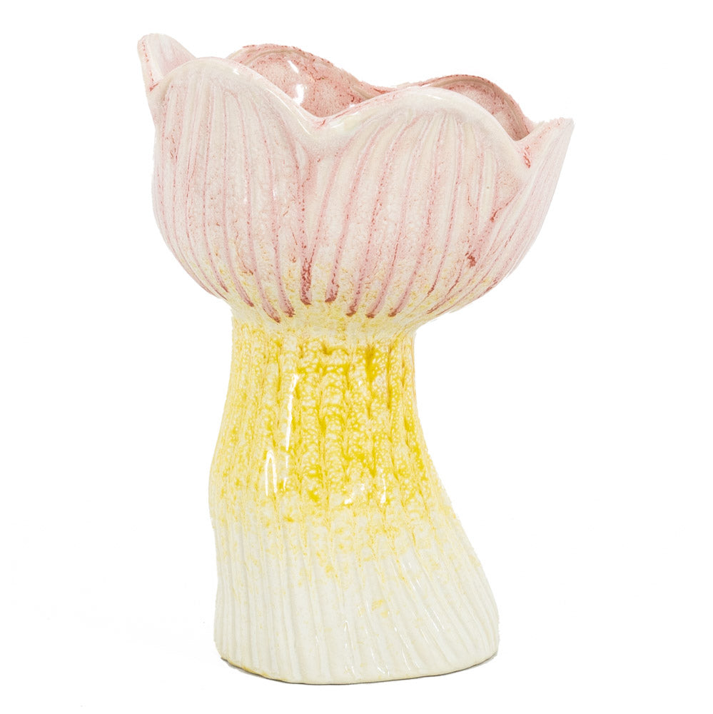 gele vaas tulpen bij Stylebyclariss