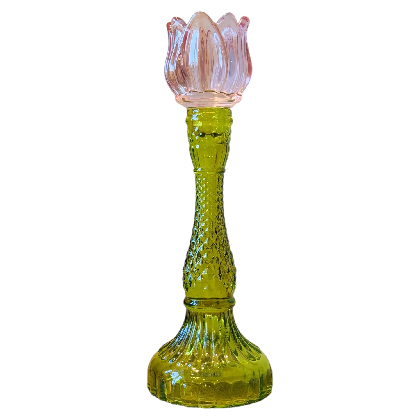 glazen kandelaar tulp bij Stylebyclariss