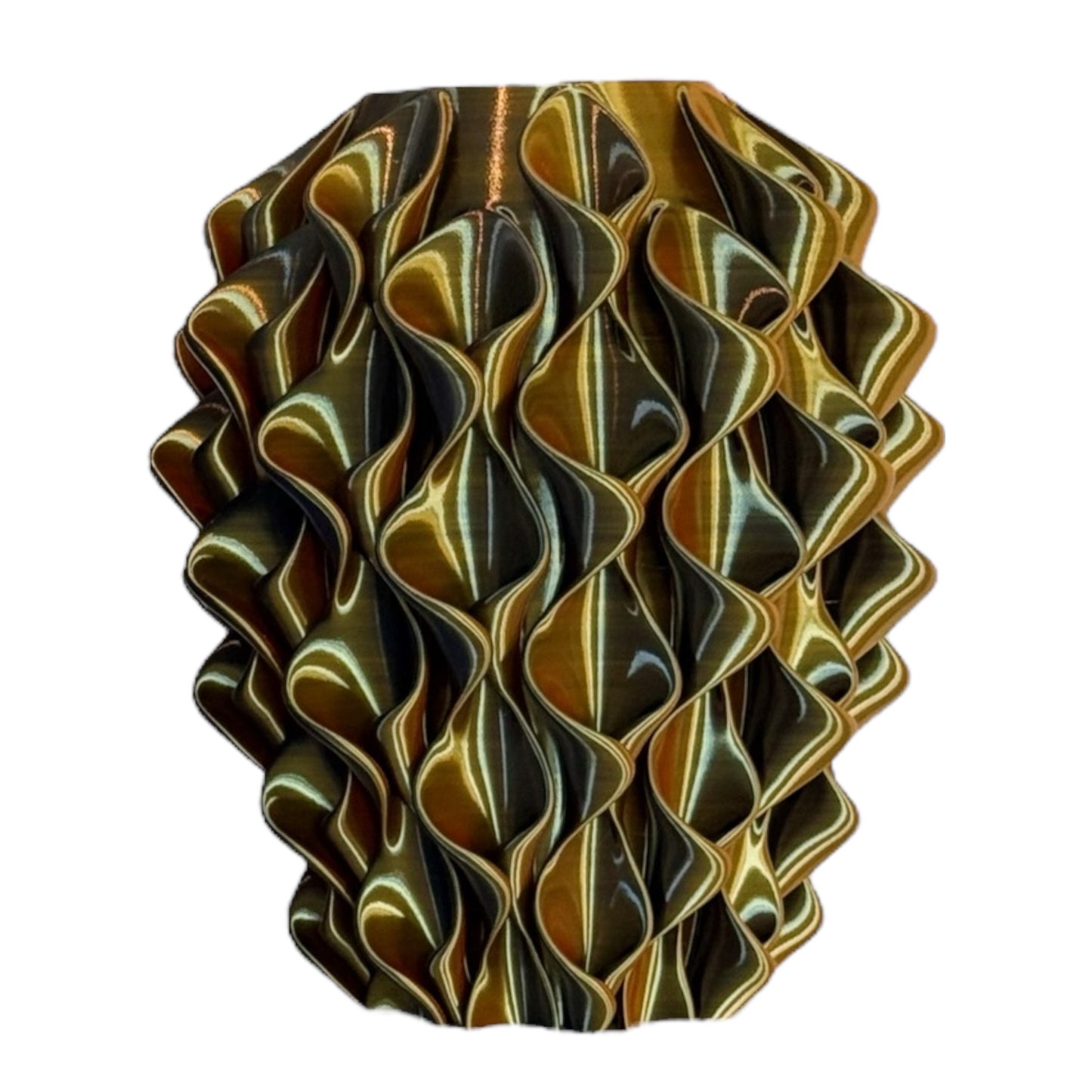 gouden vazen 3d geprint