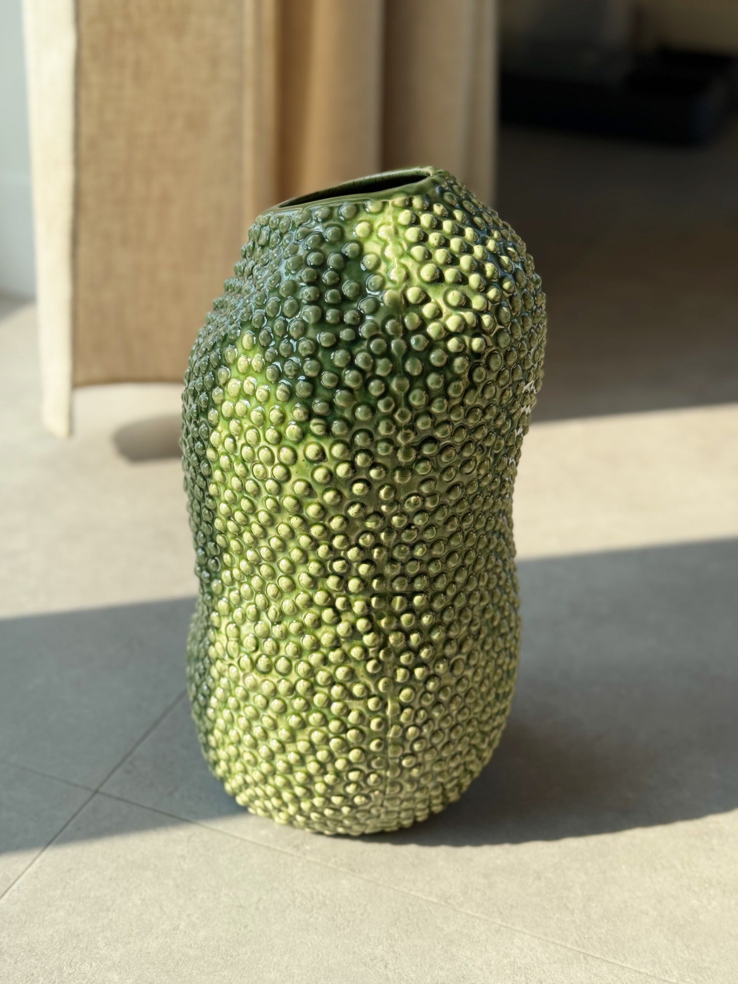 groene vaas bobbeltjes