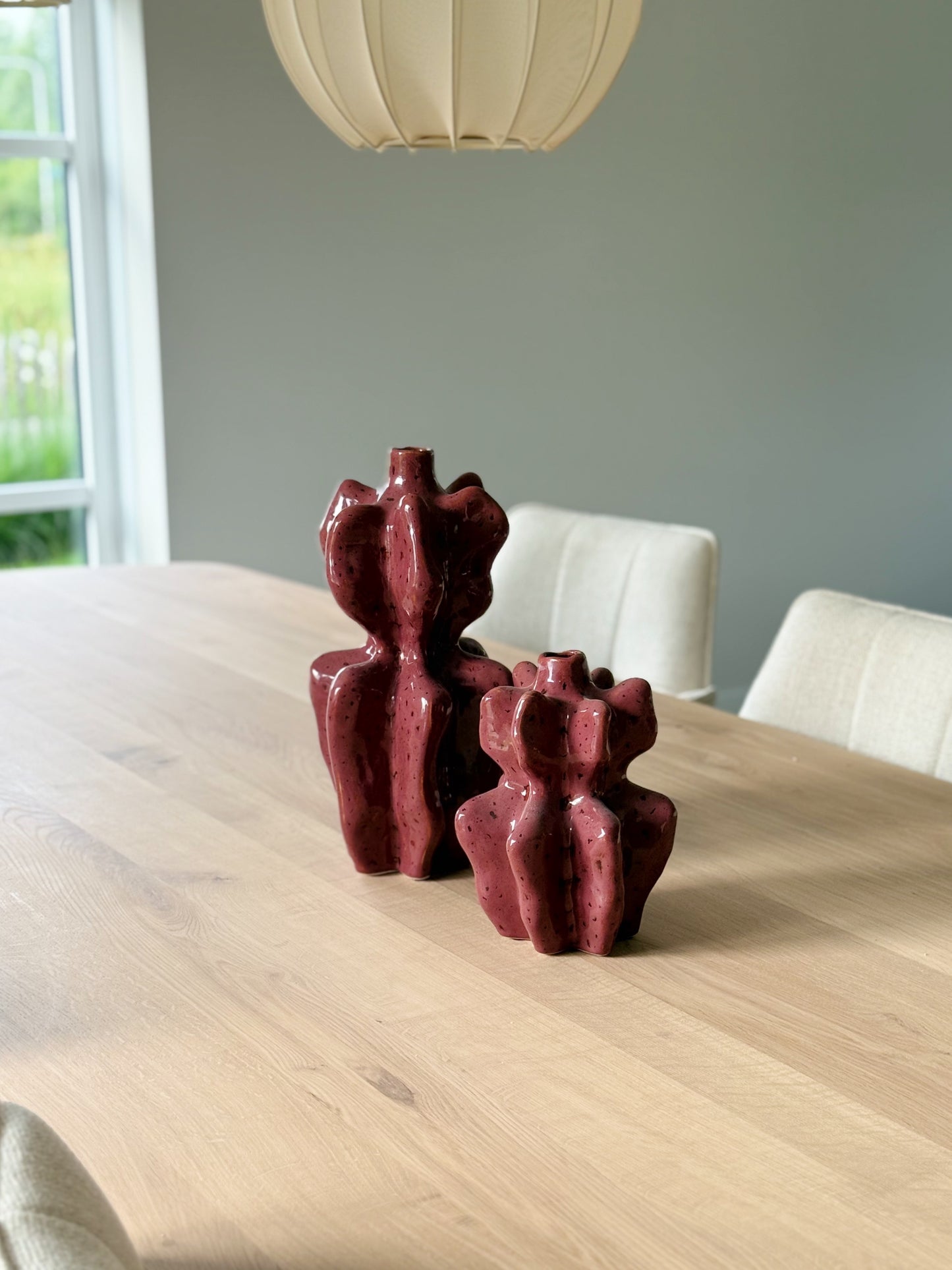 Gekleurde vaas - paars
