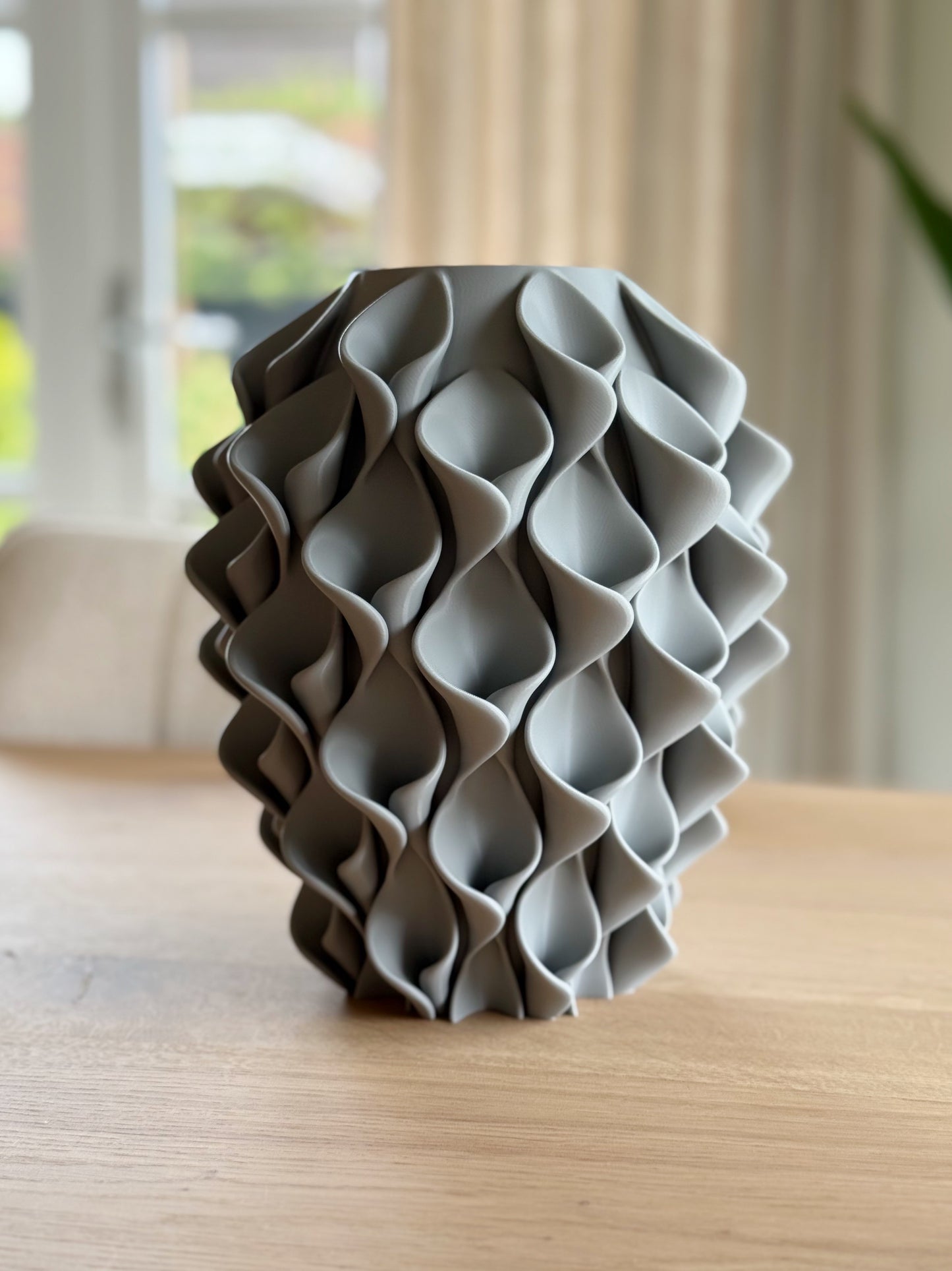 3d geprinte vaas - grijs