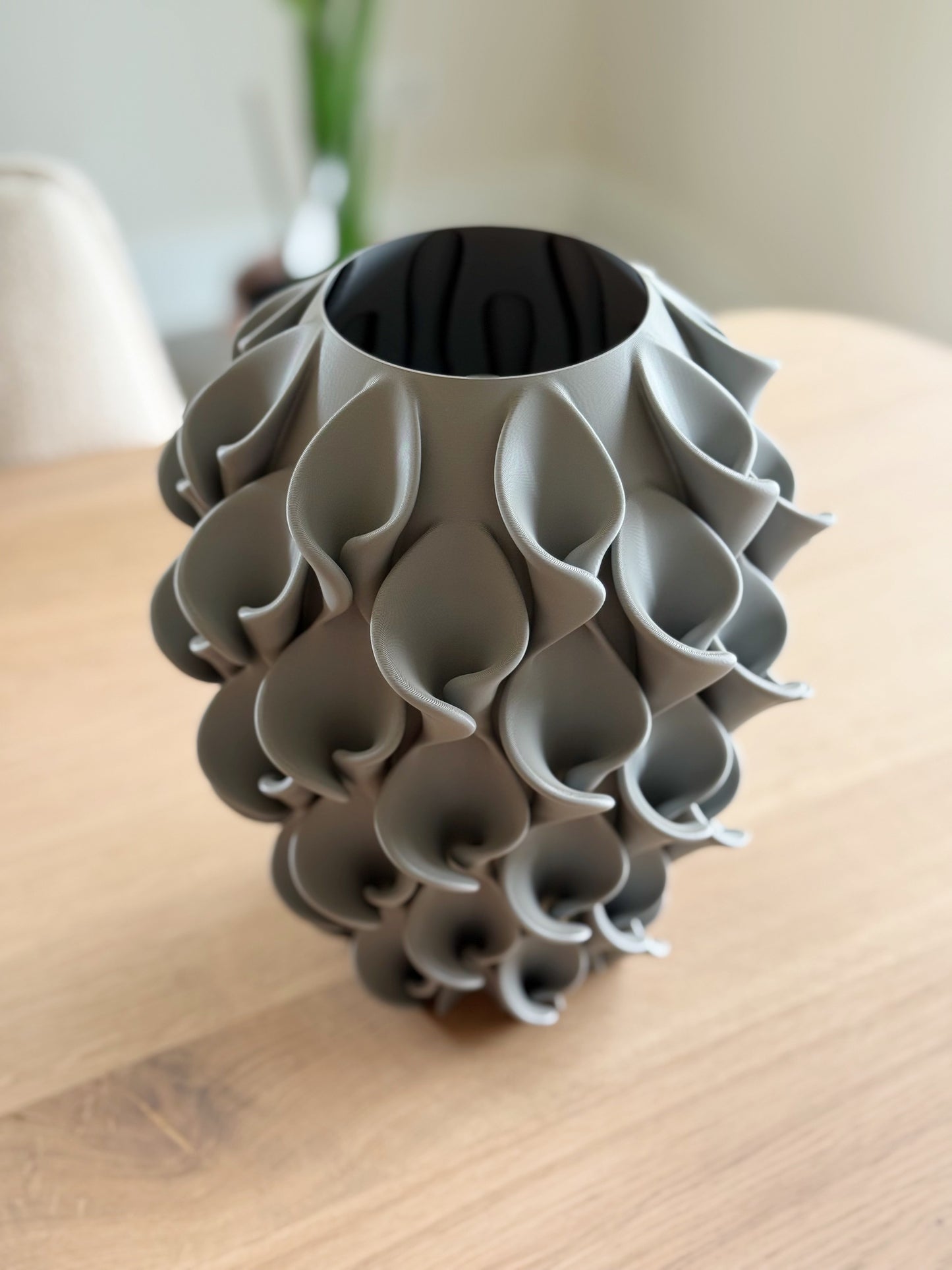3d geprinte vaas - grijs