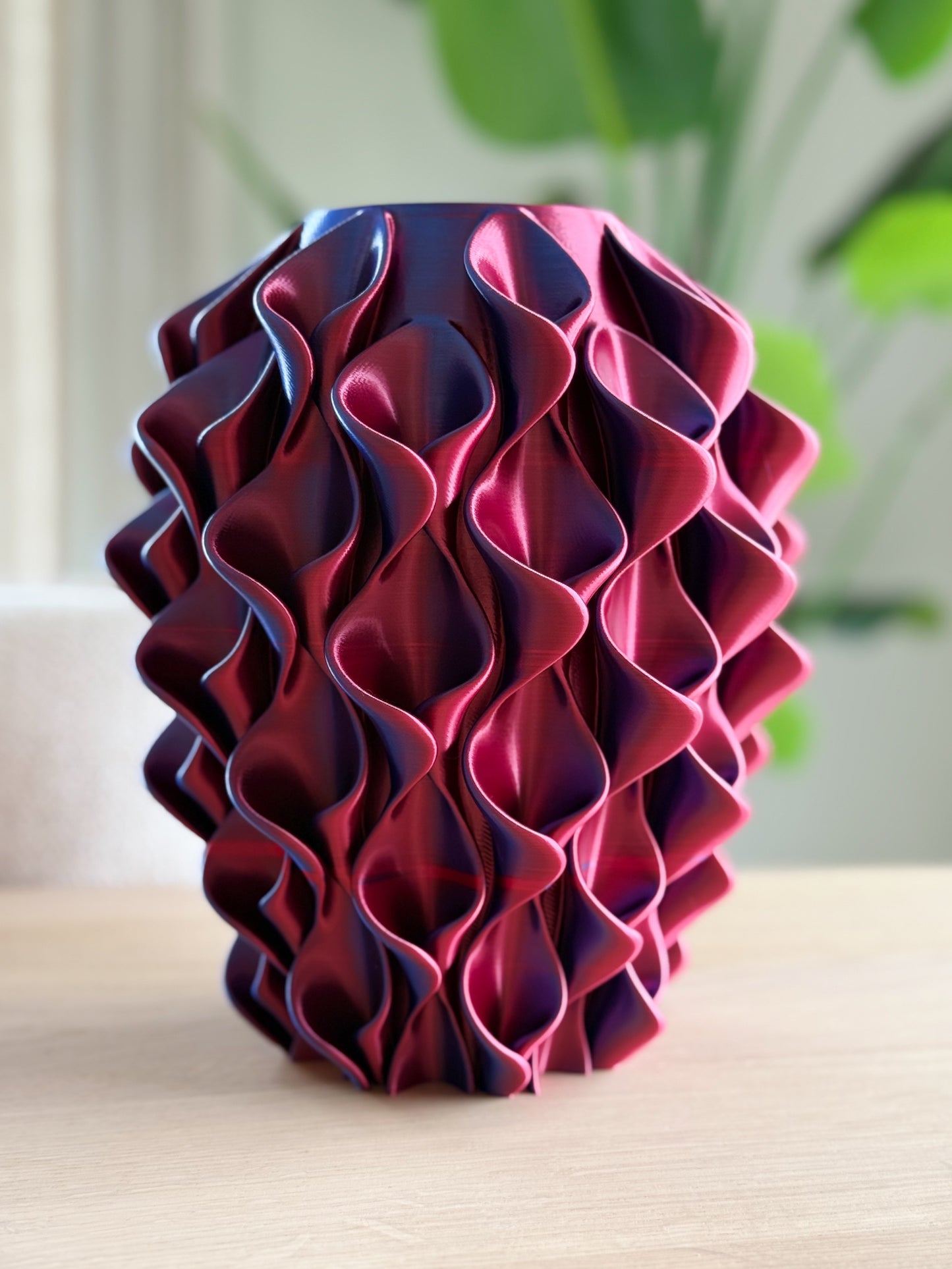 3d geprinte vaas - paars magic