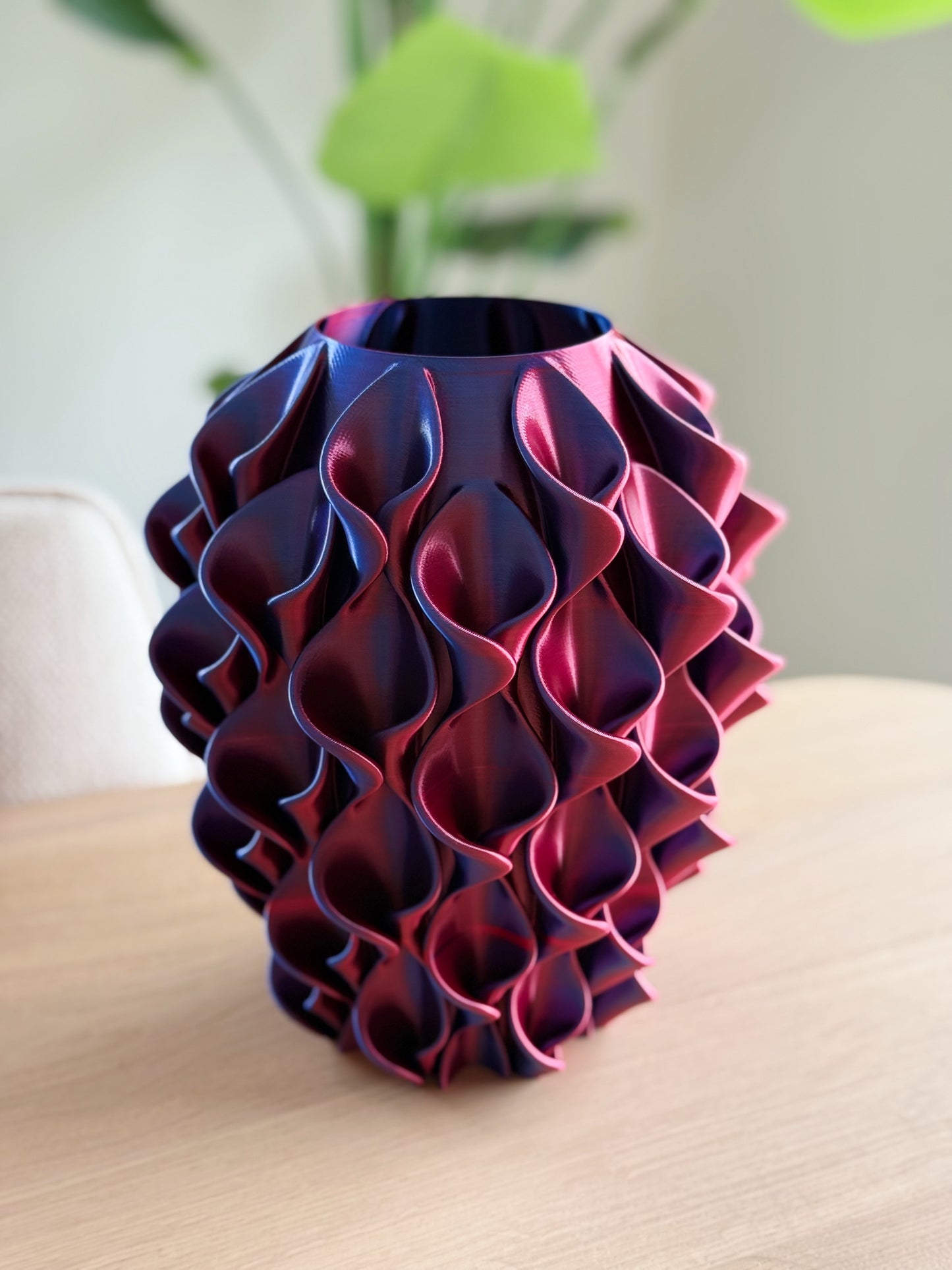 3d geprinte vaas - paars magic