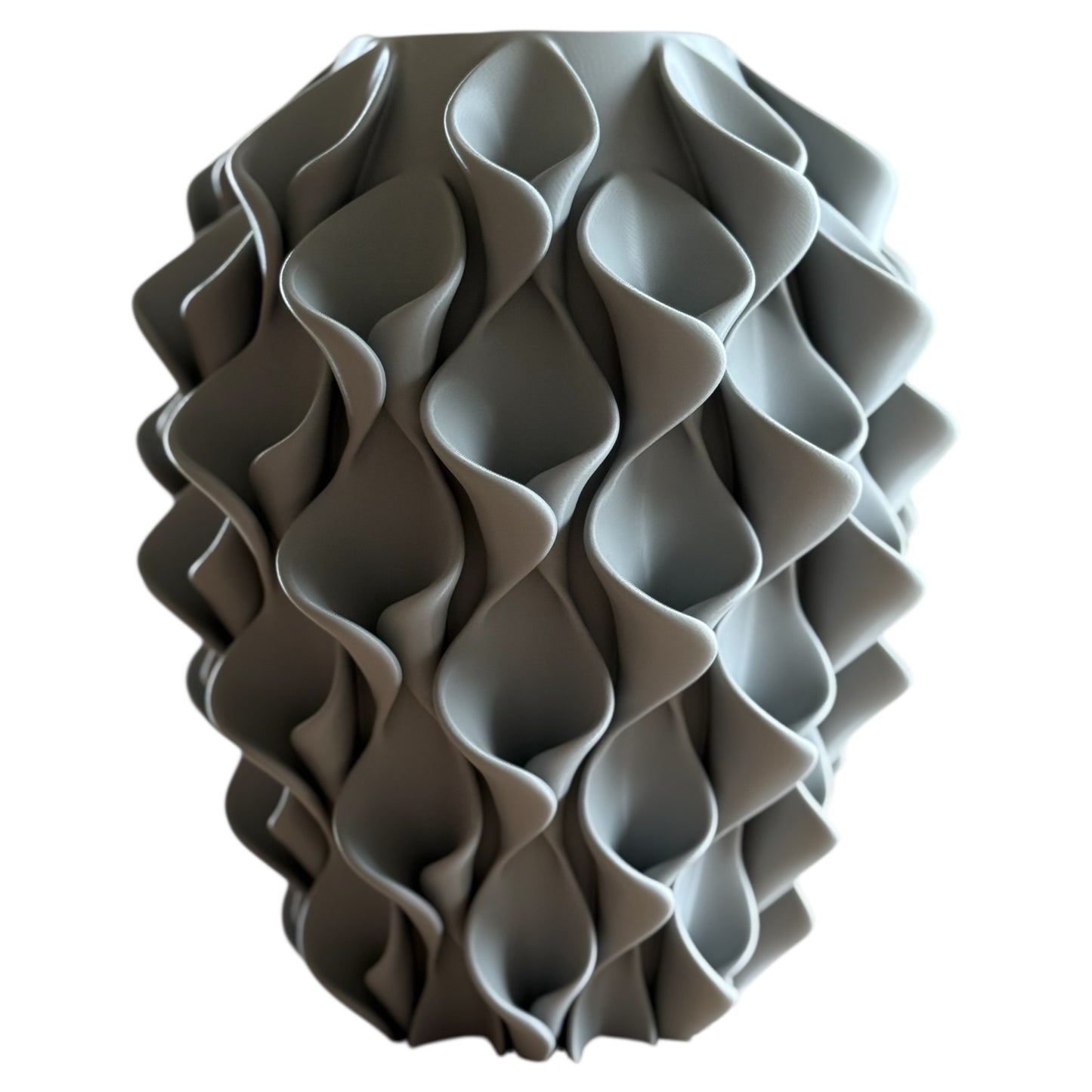3d geprinte vaas - grijs