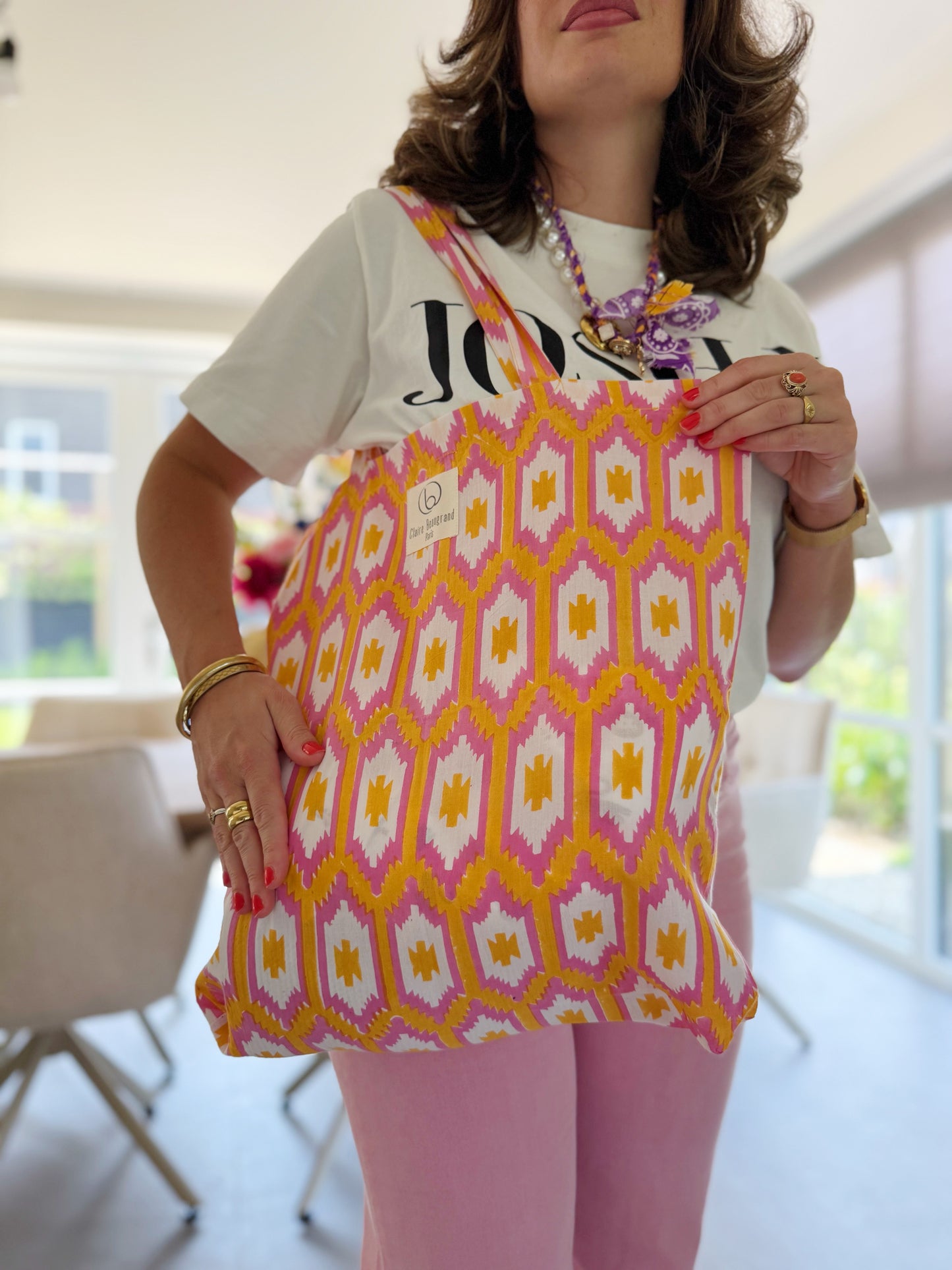 katoenen tas oranje bij stylebyclariss