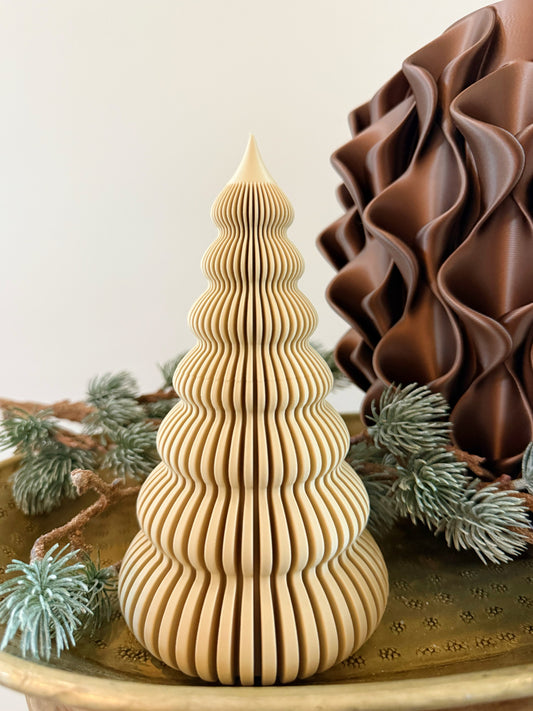 kleine kerstboom beige