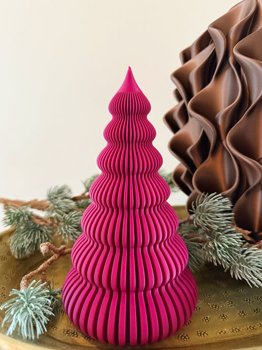 kleine kerstboom roze plum