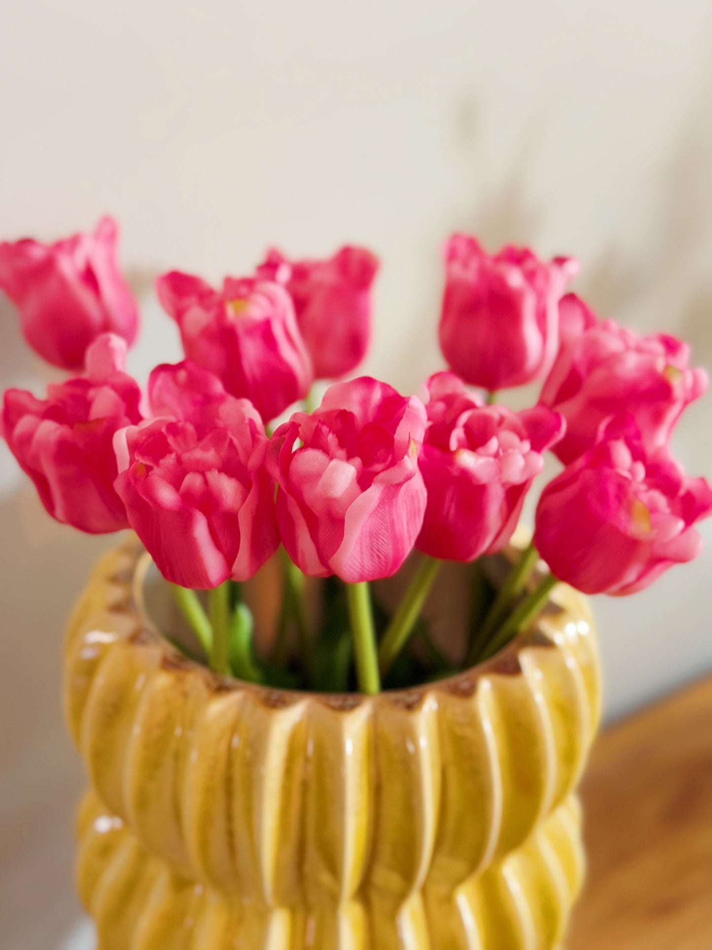 kunst tulpen knal roze bij Stylebyclariss