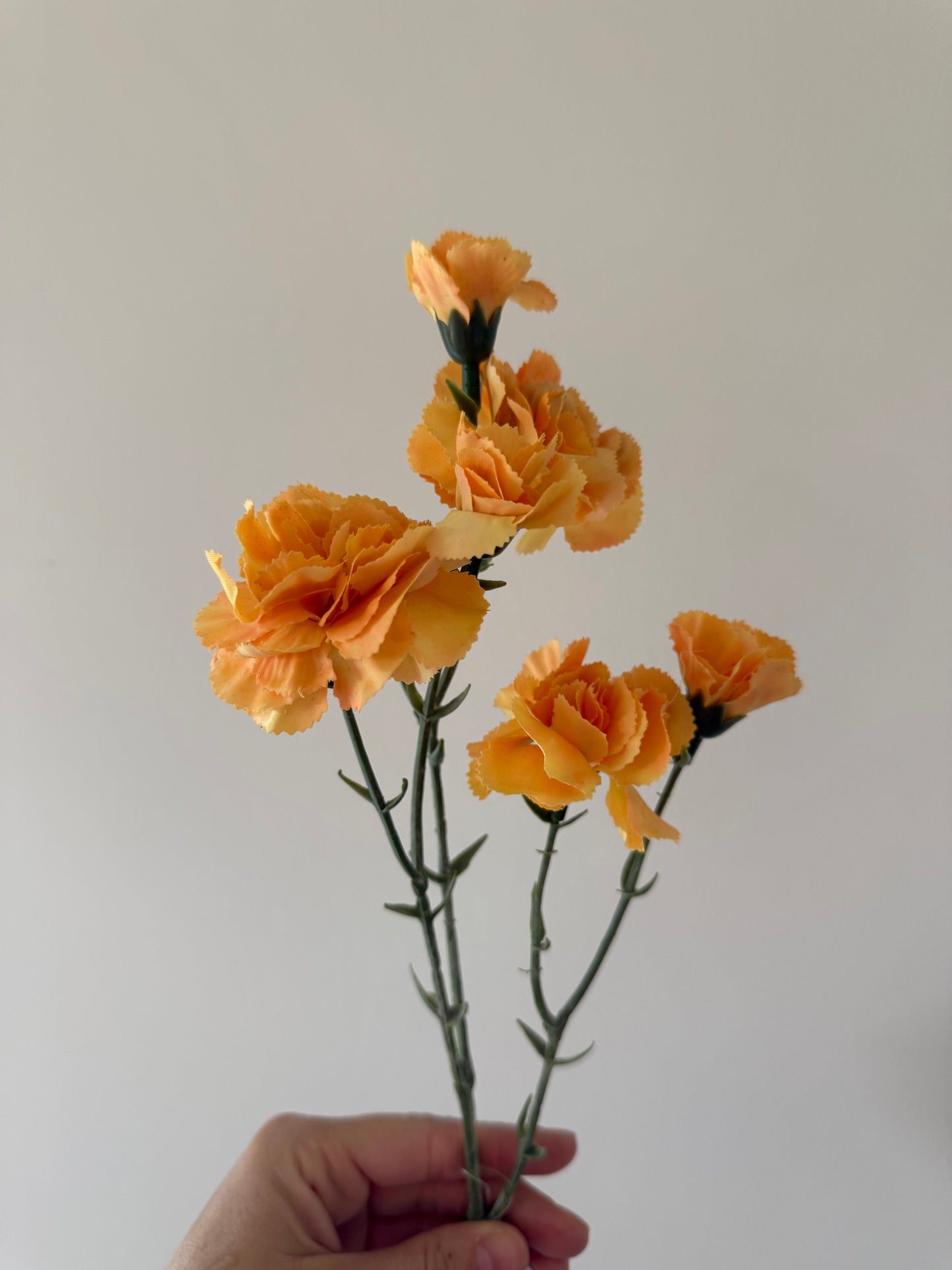 kunstbloem anjer geel
