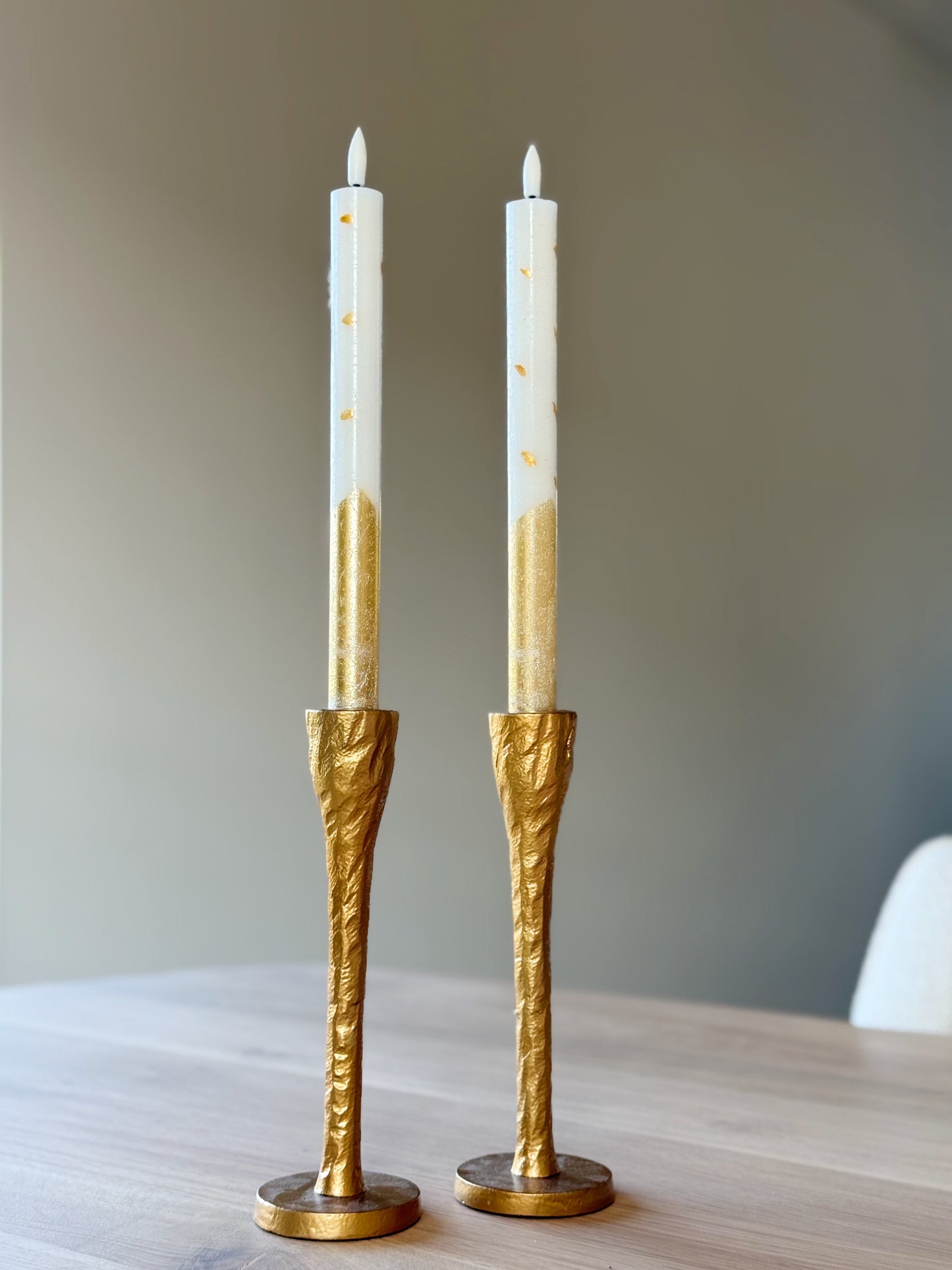 led kaars goud