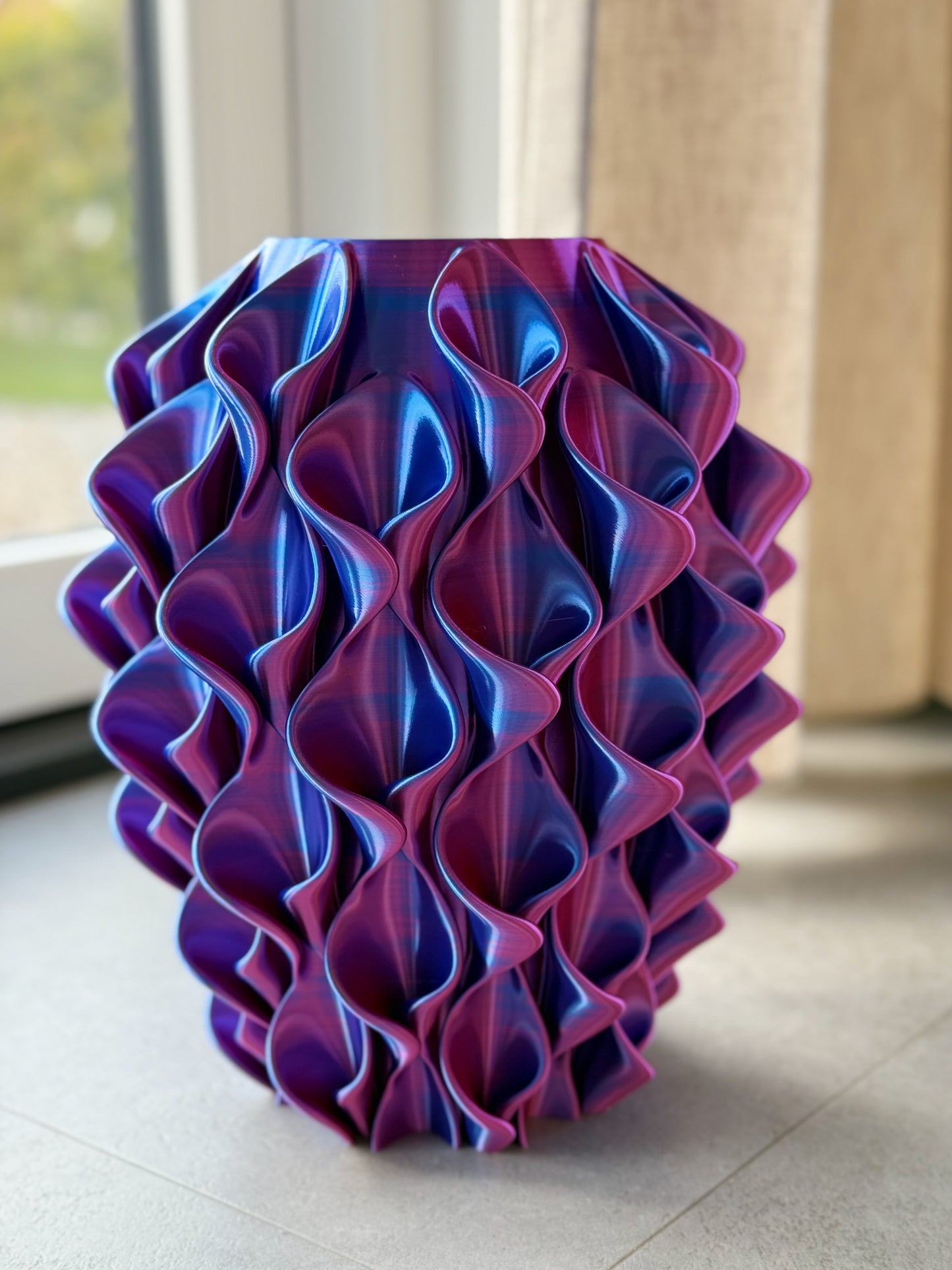 roze vaas 3d geprint