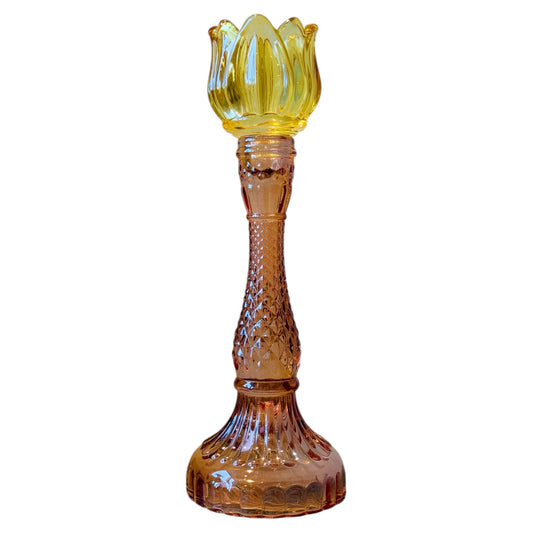 tulp waxinelichthouder glas bij Stylebyclariss