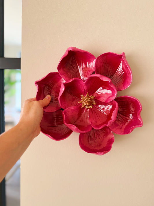 wandbord in vorm van een bloem bij Stylebyclariss