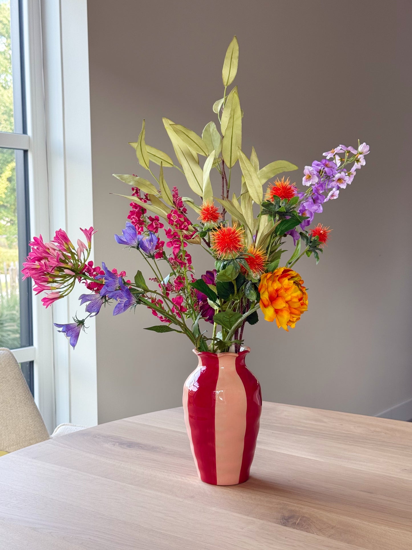 zijden bloemen boeket kleurrijk
