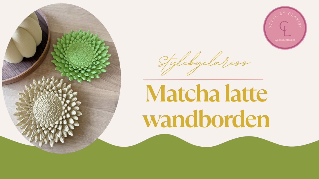 Wandborden in matcha kleuren