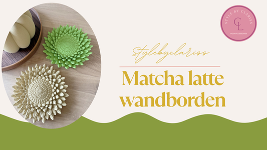 Wandborden in matcha kleuren