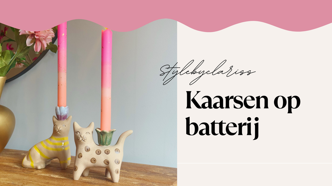 kaarsen op batterij