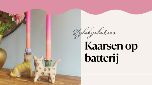 kaarsen op batterij