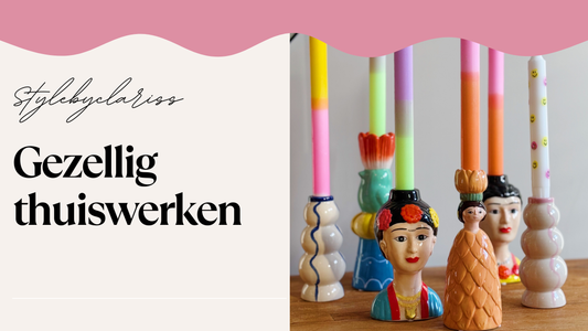 Maak je werkplek gezellig met een leuke kaarsenhouder