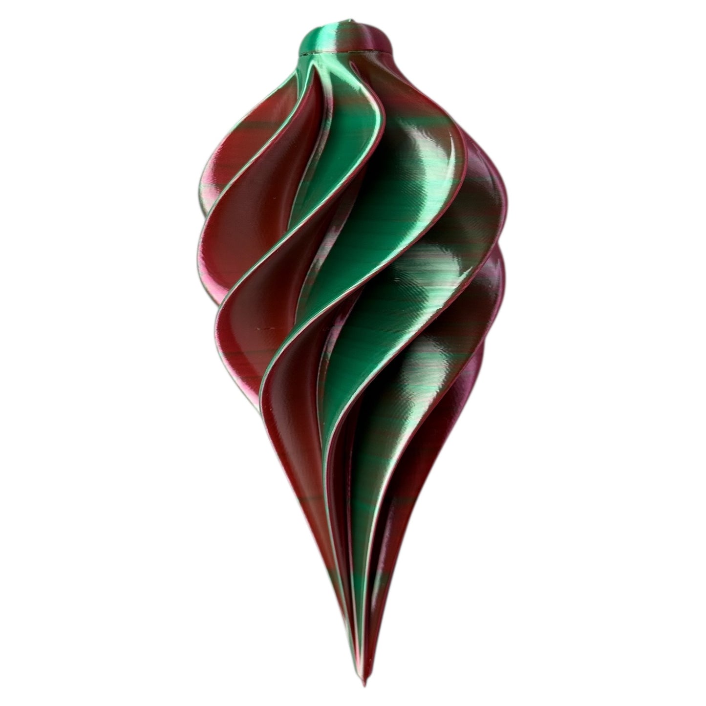 3D geprinte kerstbal groen