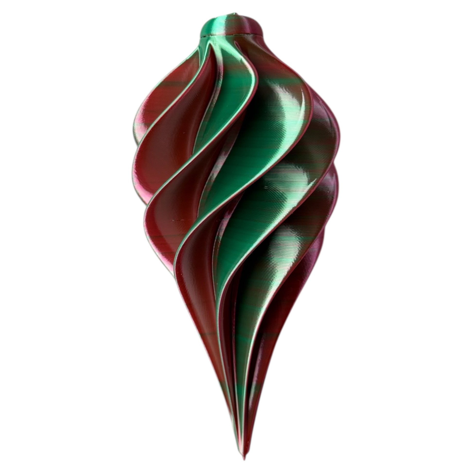 3D geprinte kerstbal groen