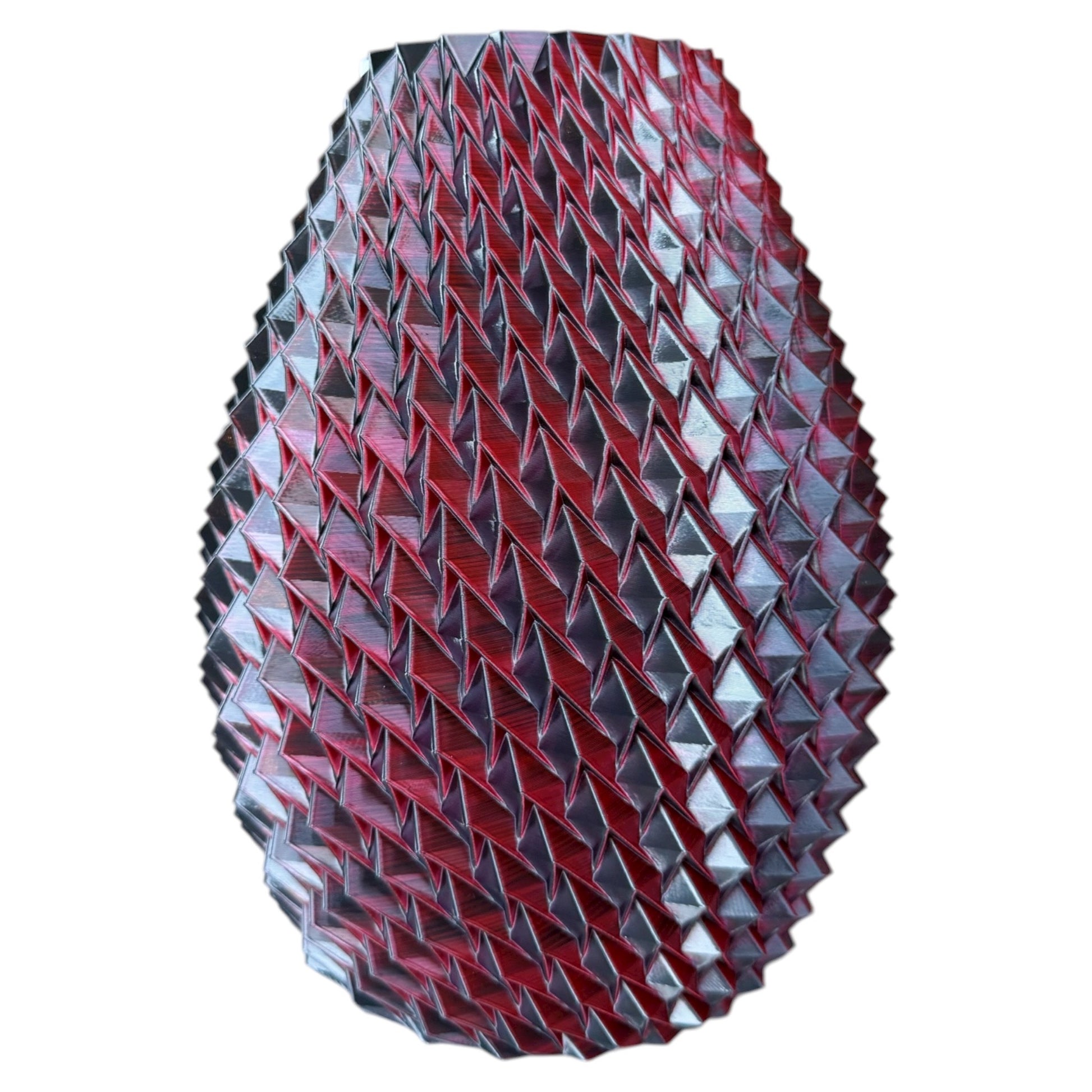 3d geprinte vaas rood dragon