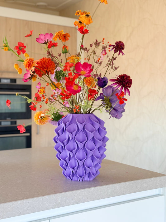 3D geprinte vaas - paars
