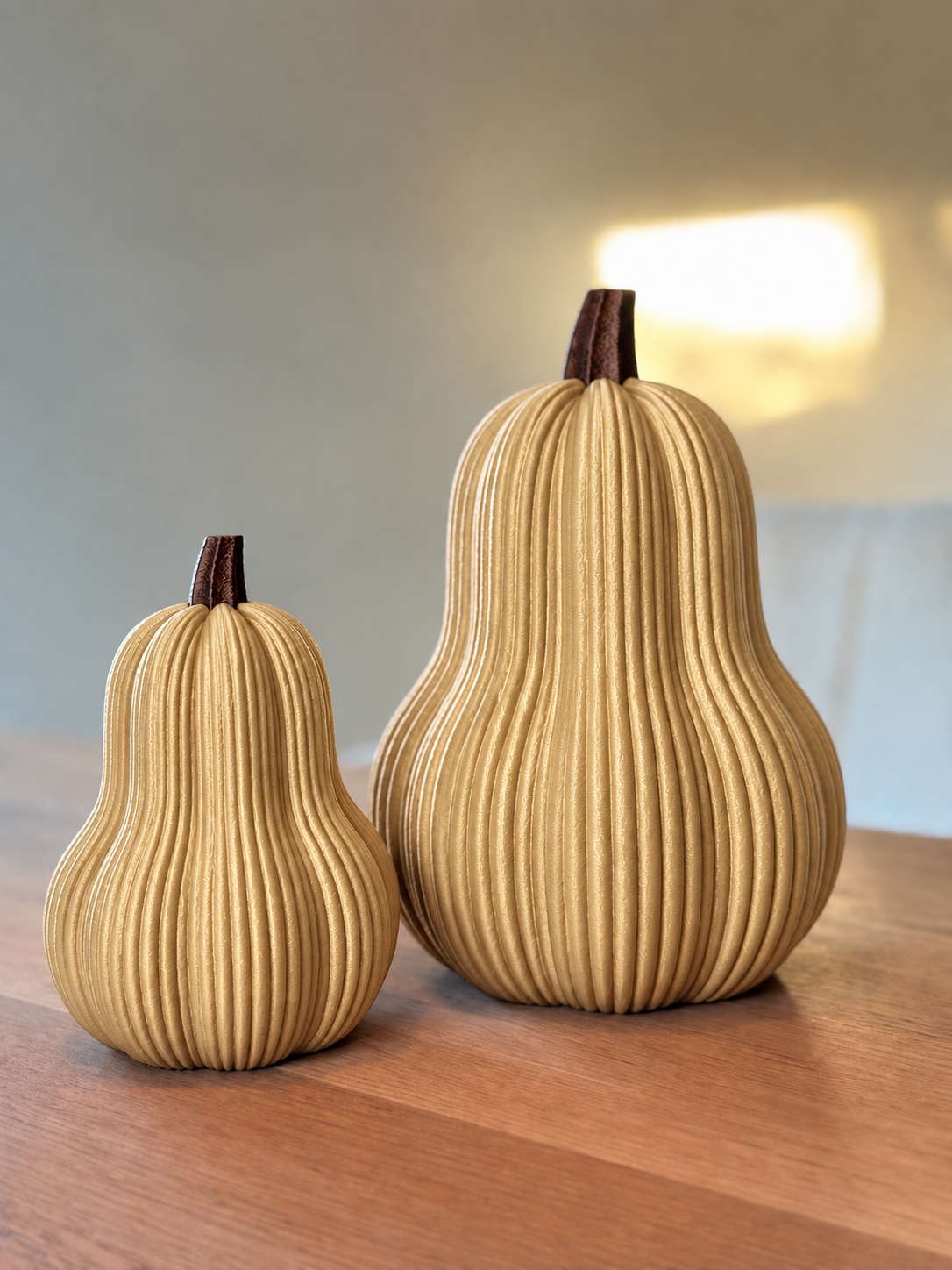 3D geprinte pompoen - Beige