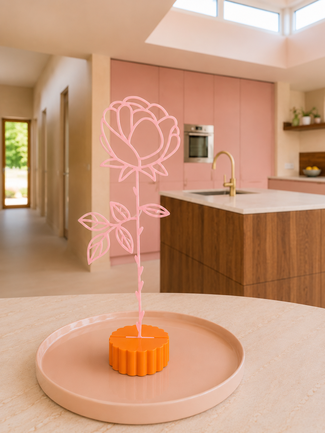 3D geprinte bloem - vensterbank decoratie