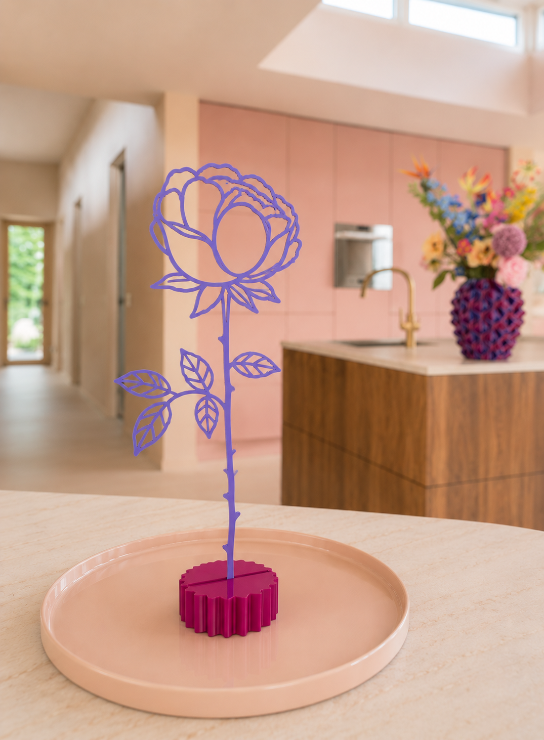 3D geprinte bloem - vensterbank decoratie
