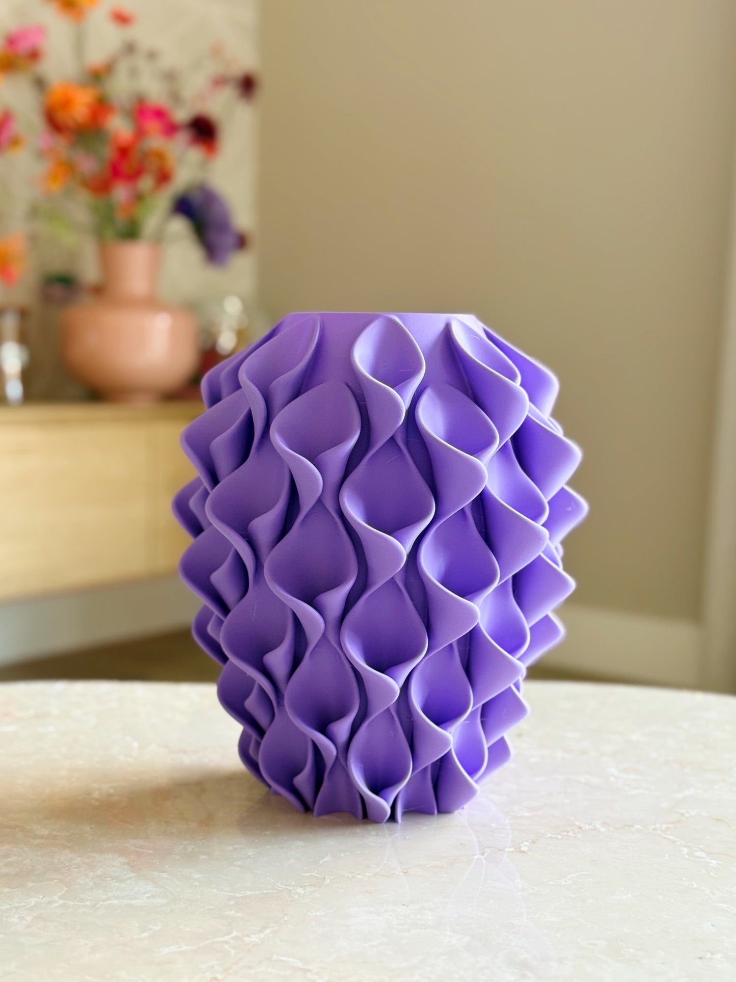 Paarse vaas - 3D geprint